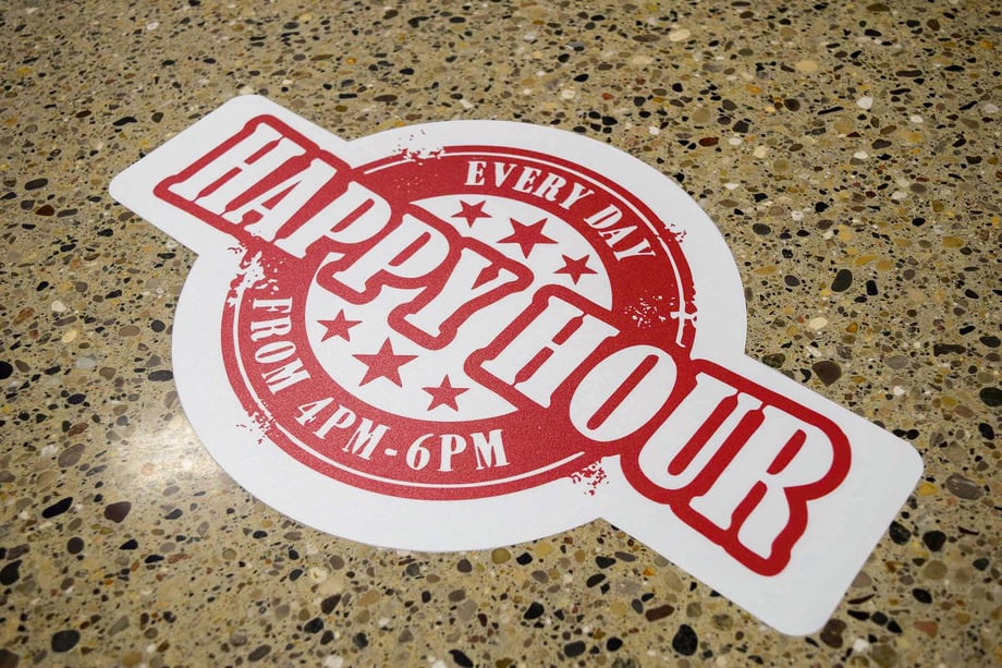 Traffic Graffic - Happy Hour Floor Graphics (1)